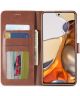 LC.IMEEKE Xiaomi 11T / 11T Pro Hoesje Portemonnee Book Case Geel
