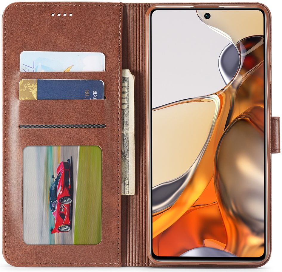 LC.IMEEKE Xiaomi 11T / 11T Pro Hoesje Portemonnee Book Case Zwart afbeelding 5