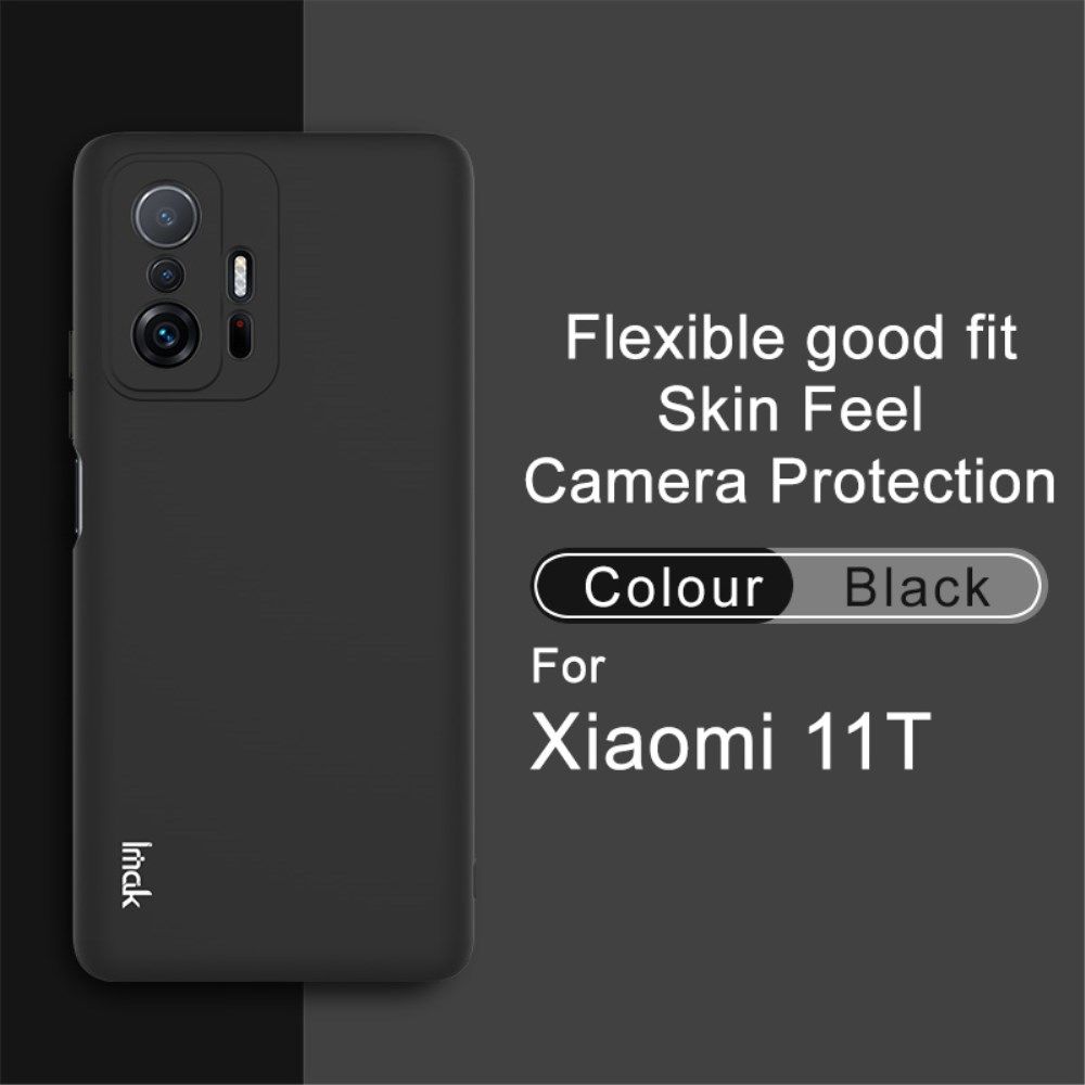 IMAK UC-2 Series Xiaomi 11T / 11T Pro Hoesje Dun TPU Back Cover Zwart afbeelding 4