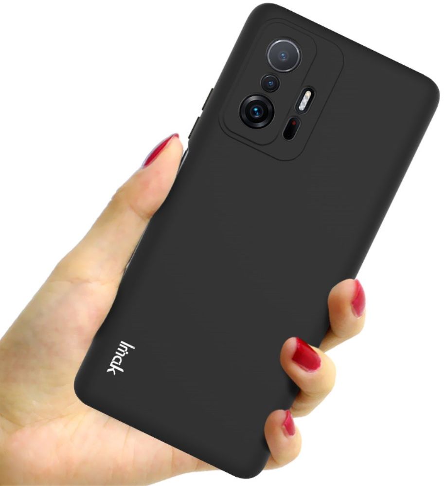 IMAK UC-2 Series Xiaomi 11T / 11T Pro Hoesje Dun TPU Back Cover Zwart afbeelding 2