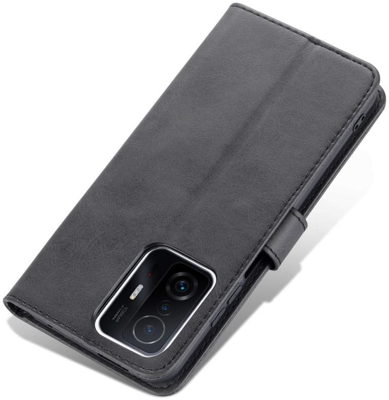 AZNS Xiaomi 11T / 11T Pro Hoesje Wallet Book Case Kunstleer Zwart afbeelding 9