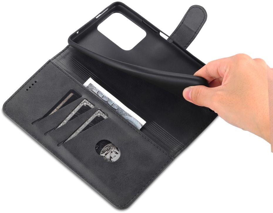 AZNS Xiaomi 11T / 11T Pro Hoesje Wallet Book Case Kunstleer Zwart afbeelding 5