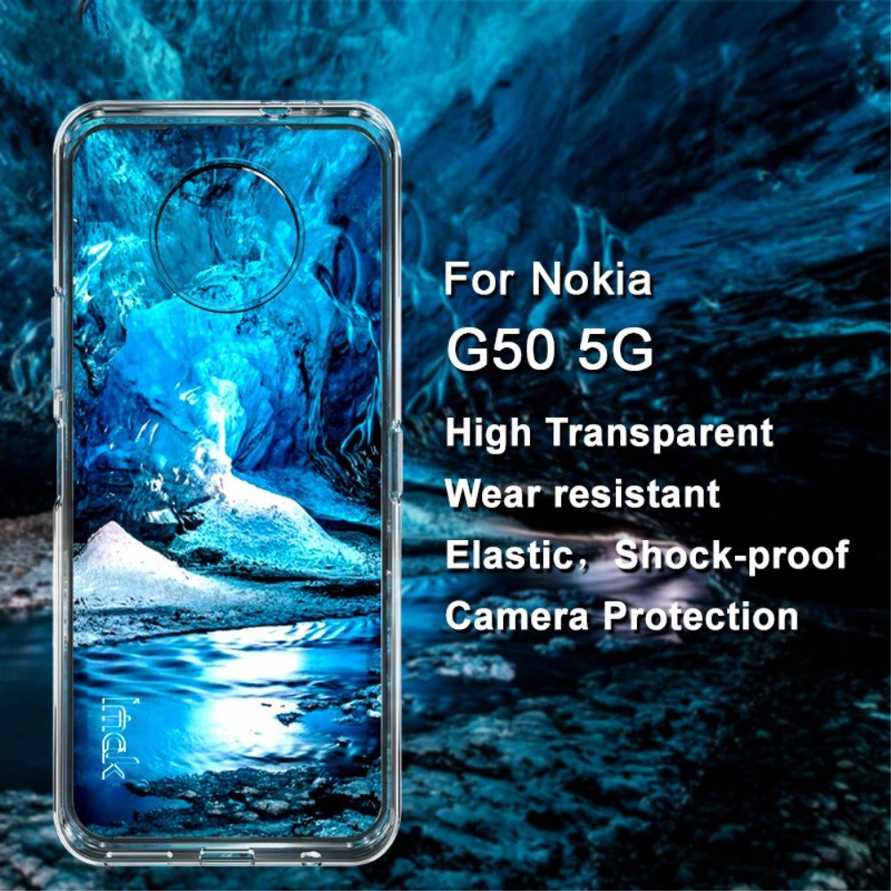 IMAK UX-5 Nokia G50 Hoesje Flexibel en Dun TPU Transparant afbeelding 2