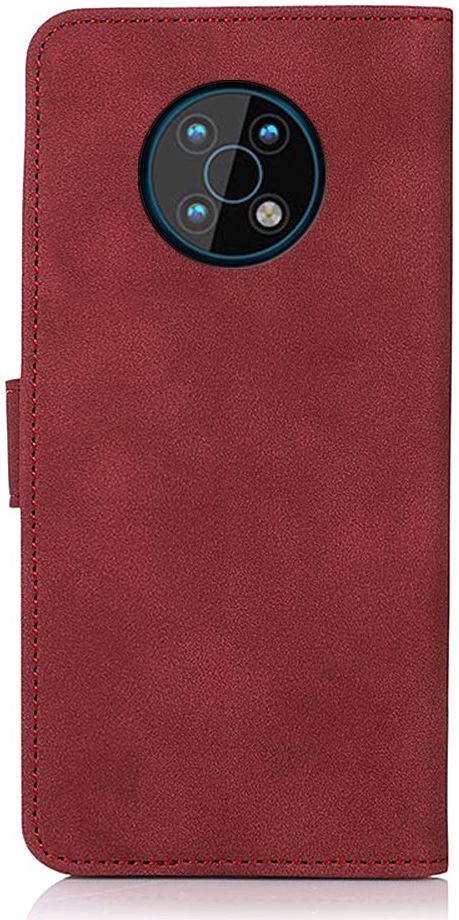 KHAZNEH Nokia G50 Hoesje Retro Wallet Book Case Kunstleer Rood afbeelding 5