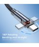 Essager Draaibare USB-C Kabel Fast Charge 180 Graden 1m Zwart