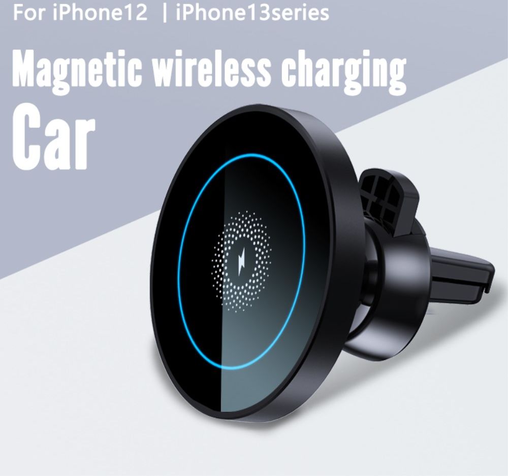 R-Just Ventilatierooster MagSafe Telefoonhouder Auto 15W Zwart afbeelding 5