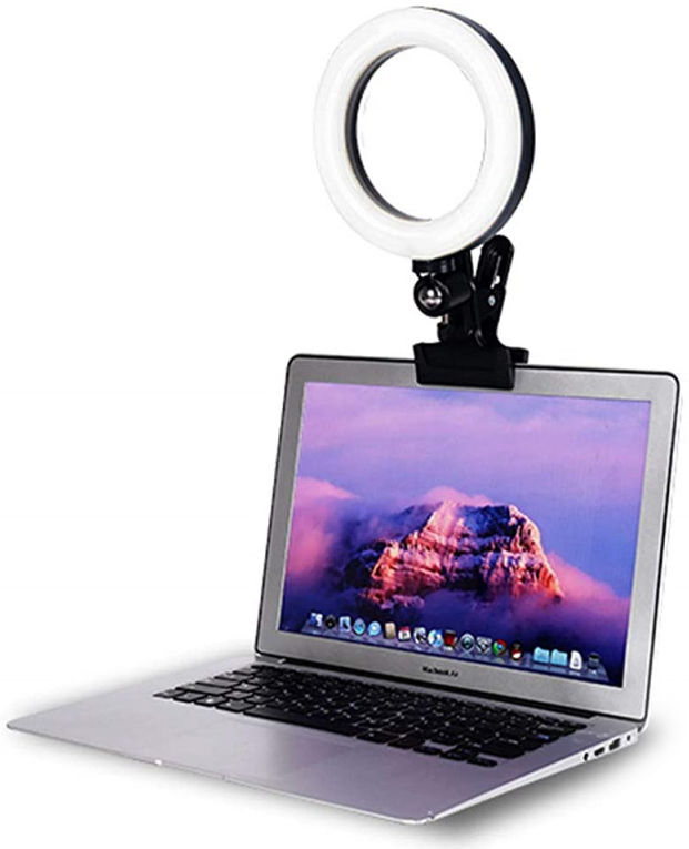 Universele Kleurrijke LED Ringlamp met Klem voor Tiktok of Selfies afbeelding 2