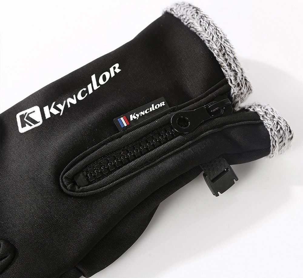 KYNCILOR Winter Handschoenen Touchscreen Wind en Water Proof Zwart M afbeelding 17