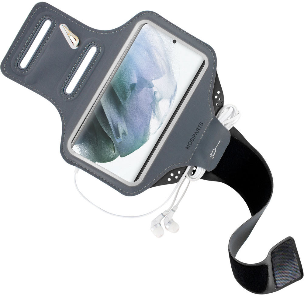 Mobiparts Comfort Fit Armband Samsung S21 Ultra Sporthoesje Zwart afbeelding 2
