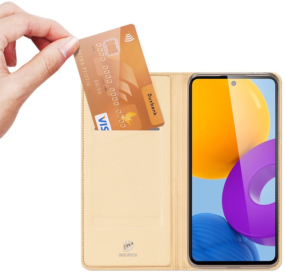 Dux Ducis Skin Pro Series Samsung Galaxy M52 5G Hoesje Goud afbeelding 2