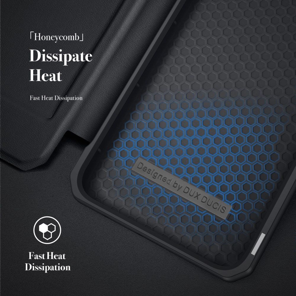 Dux Ducis Skin X Series Samsung Galaxy S22 Hoesje Book Case Zwart afbeelding 8