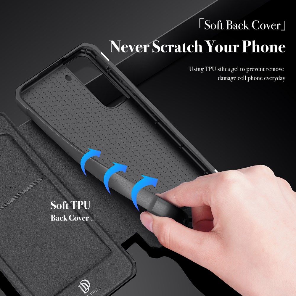 Dux Ducis Skin X Series Samsung Galaxy S22 Hoesje Book Case Zwart afbeelding 9