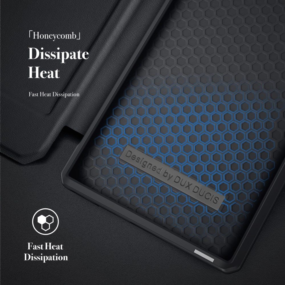 Dux Ducis Skin X Samsung Galaxy S22 Ultra Hoesje Portemonnee Zwart afbeelding 8