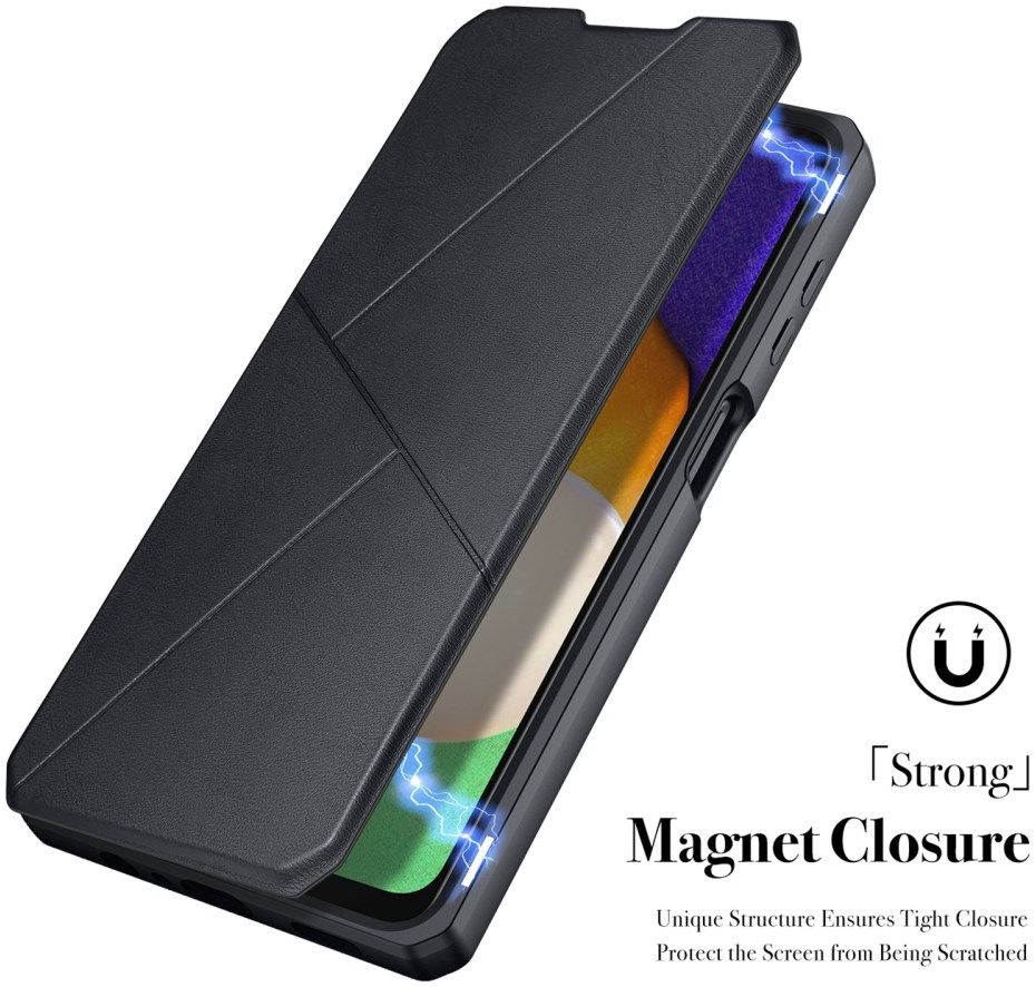 Dux Ducis Skin X Samsung Galaxy A13 5G / A04s Hoesje Book Case Zwart afbeelding 4