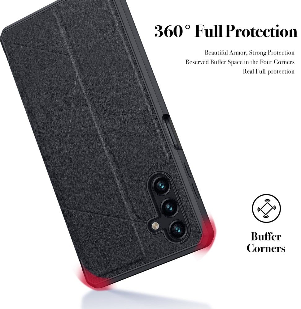 Dux Ducis Skin X Samsung Galaxy A13 5G / A04s Hoesje Book Case Zwart afbeelding 5