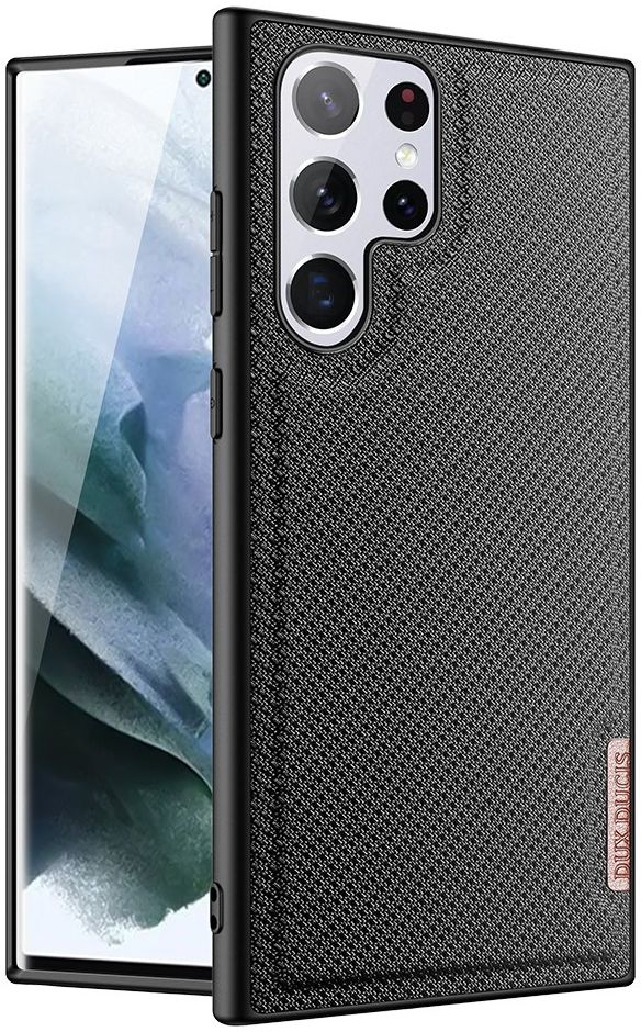 Dux Ducis Fino Series Samsung Galaxy S22 Ultra Hoesje Back Cover Zwart afbeelding 1