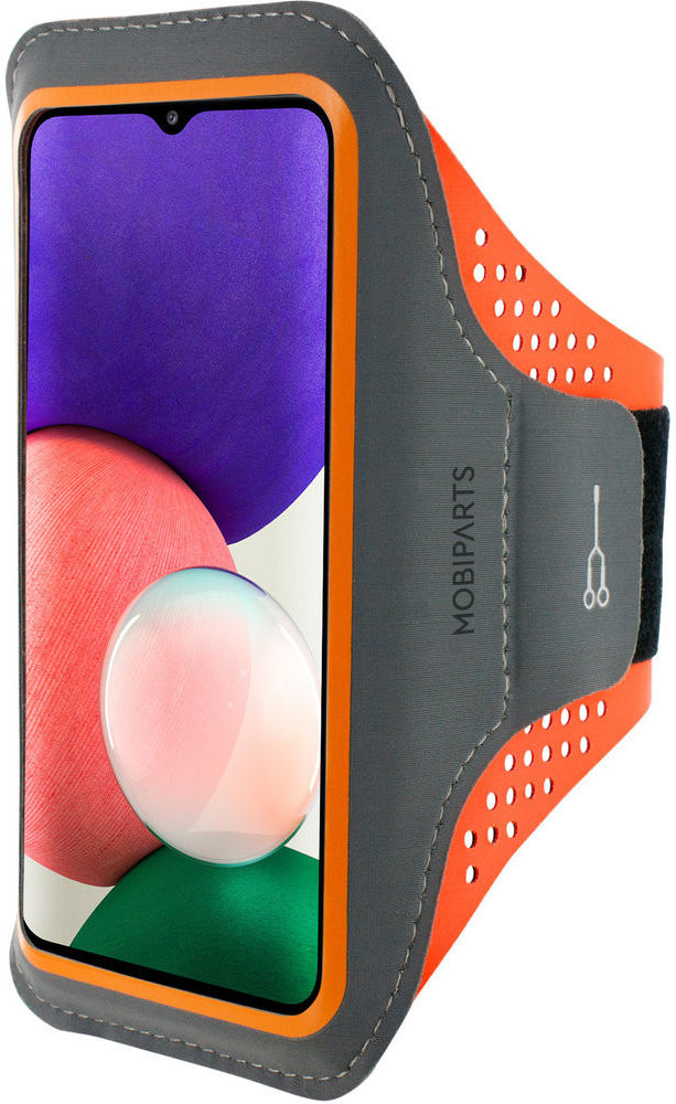 Mobiparts Comfort Fit Armband Samsung Galaxy A22 5G Sporthoesje Oranje afbeelding 1