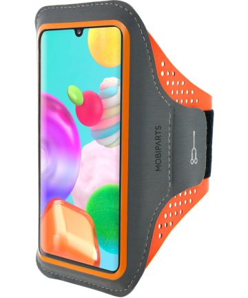 Mobiparts Comfort Fit Armband Samsung Galaxy A41 Sporthoesje Oranje Sporthoesjes
