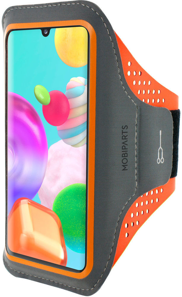 Mobiparts Comfort Fit Armband Samsung Galaxy A41 Sporthoesje Oranje afbeelding 1