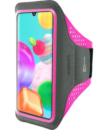 Mobiparts Comfort Fit Armband Samsung Galaxy A41 Sporthoesje Roze Sporthoesjes