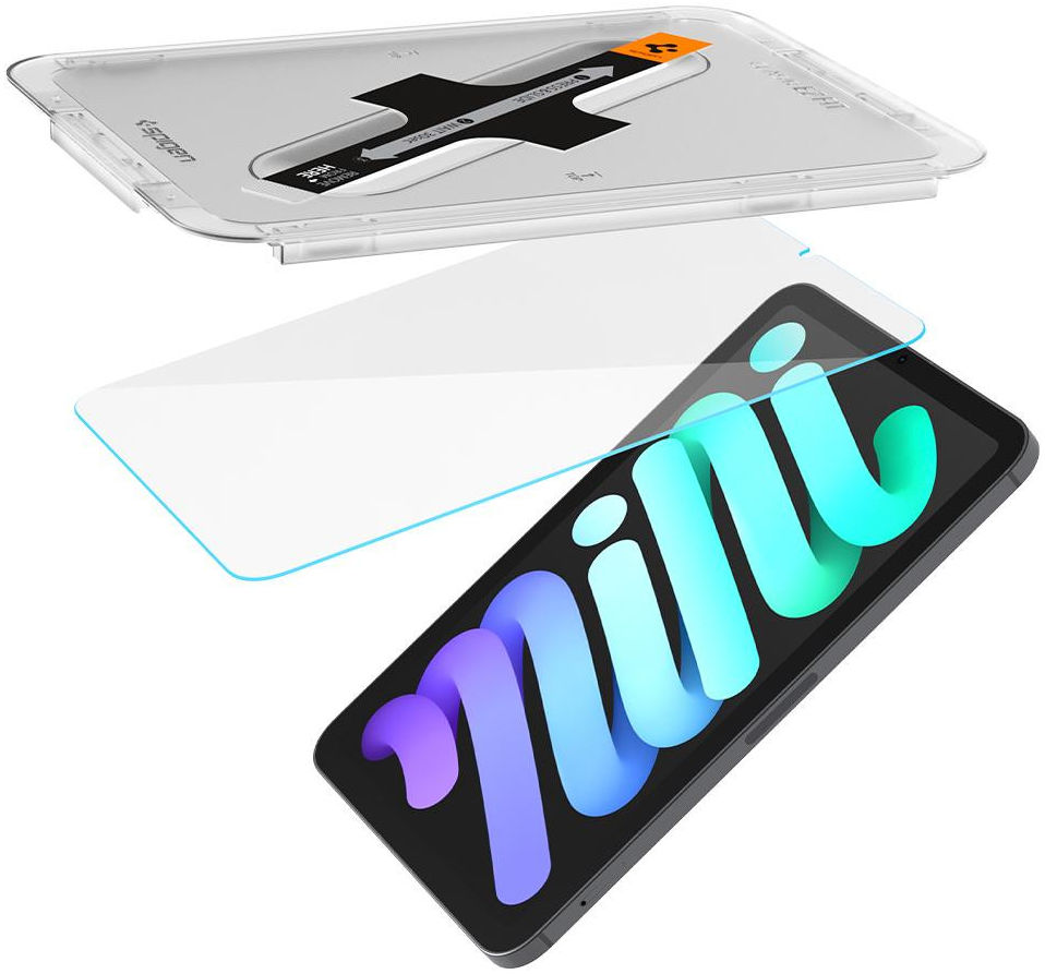 Spigen EZ Fit Glas.tR Apple iPad Mini 6 Screen Protector afbeelding 6