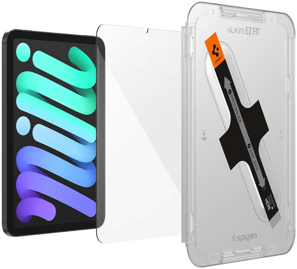 Spigen EZ Fit Glas.tR Apple iPad Mini 6 Screen Protector afbeelding 5