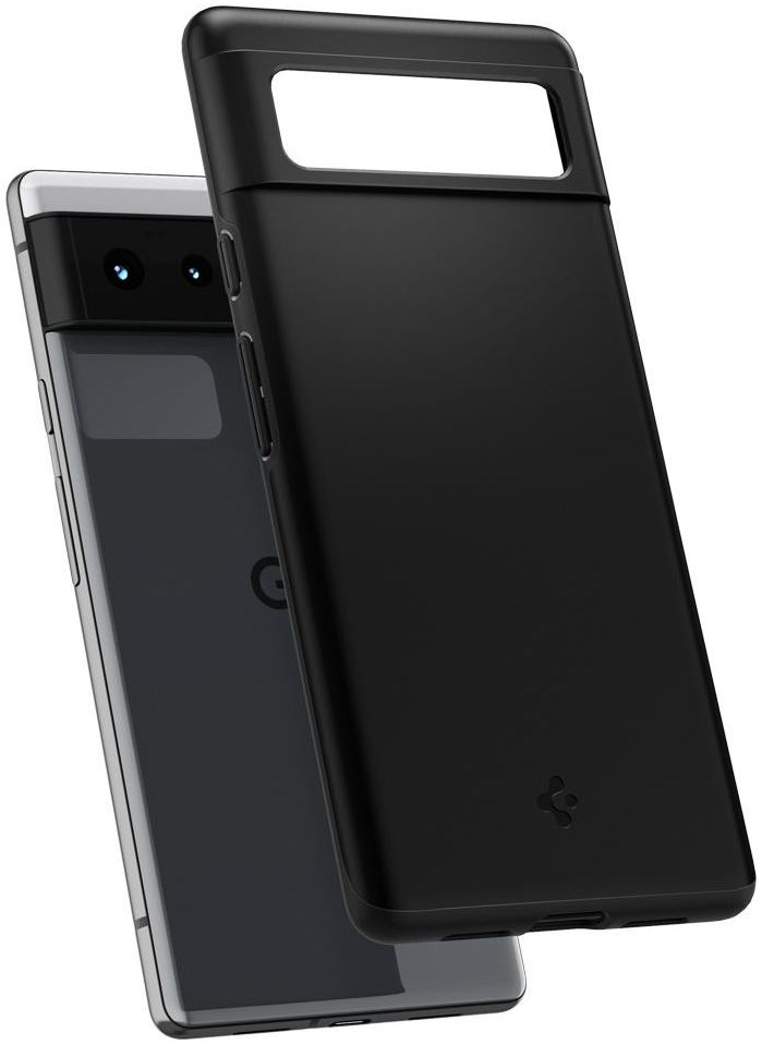 Spigen Thin Fit Google Pixel 6 Hoesje Back Cover Zwart afbeelding 2