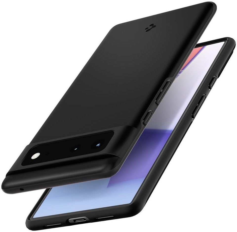 Spigen Thin Fit Google Pixel 6 Hoesje Back Cover Zwart afbeelding 12
