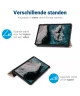 Nokia T20 Hoes Tri-Fold Book Case Kunstleer Roze Goud