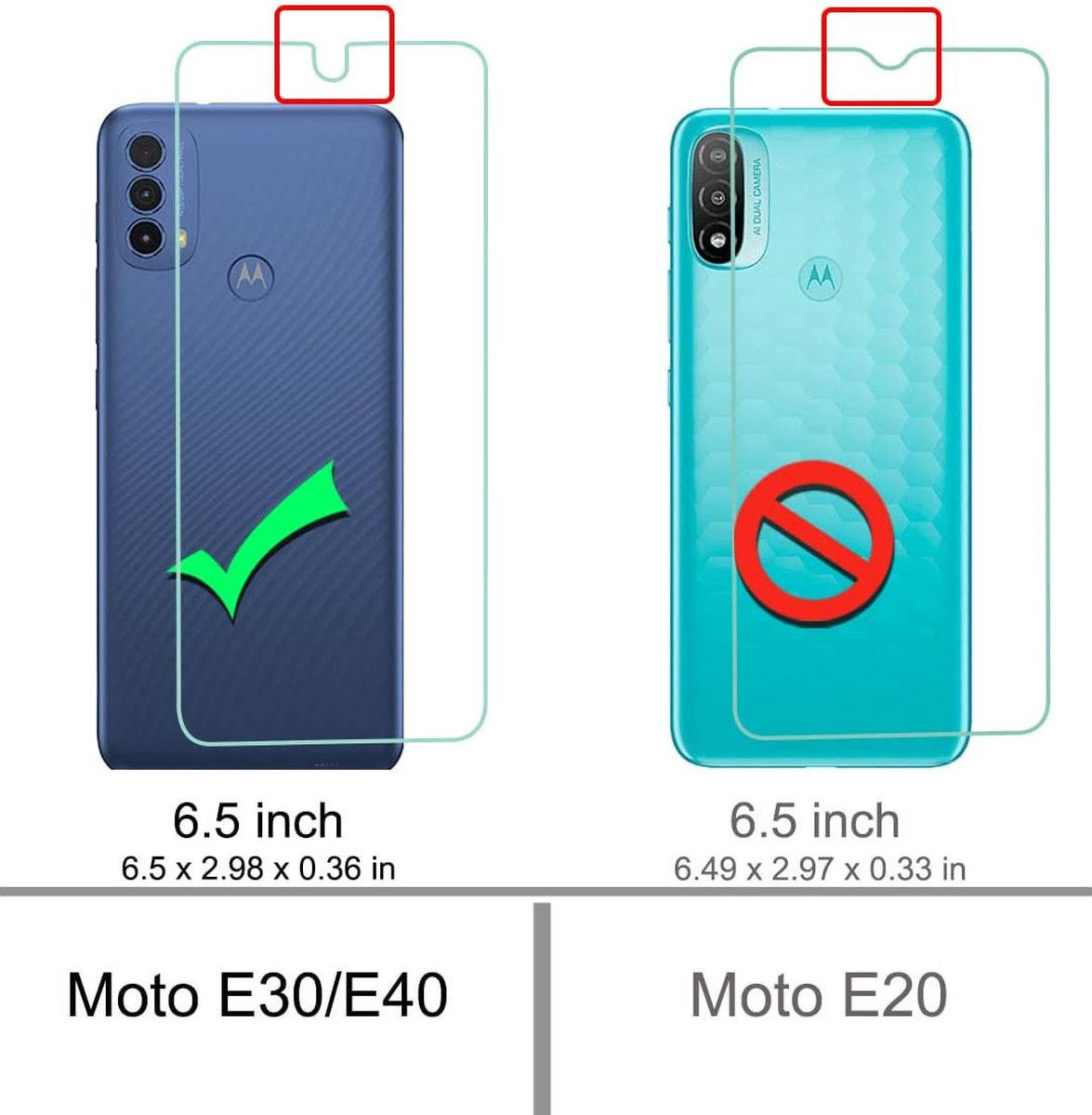Motorola Moto E30/E40 Hoesje Dun TPU Back Cover Transparant afbeelding 5