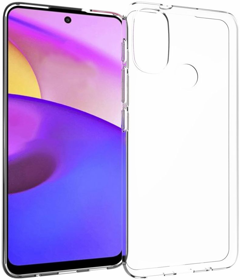 Motorola Moto E30/E40 Hoesje Dun TPU Back Cover Transparant afbeelding 2