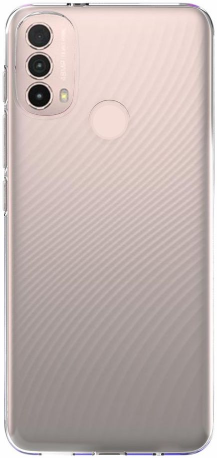Motorola Moto E30/E40 Hoesje Dun TPU Back Cover Transparant afbeelding 1
