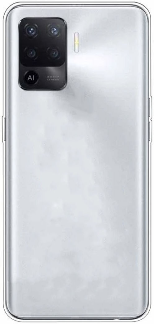 Oppo Reno5 Lite Hoesje Dun TPU Back Cover Transparant afbeelding 1