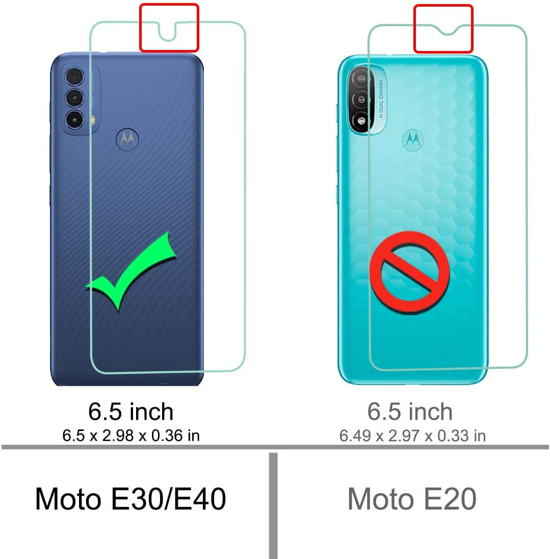 Motorola Moto E30/E40 Hoesje Schokbestendig TPU Back Cover Transparant afbeelding 10