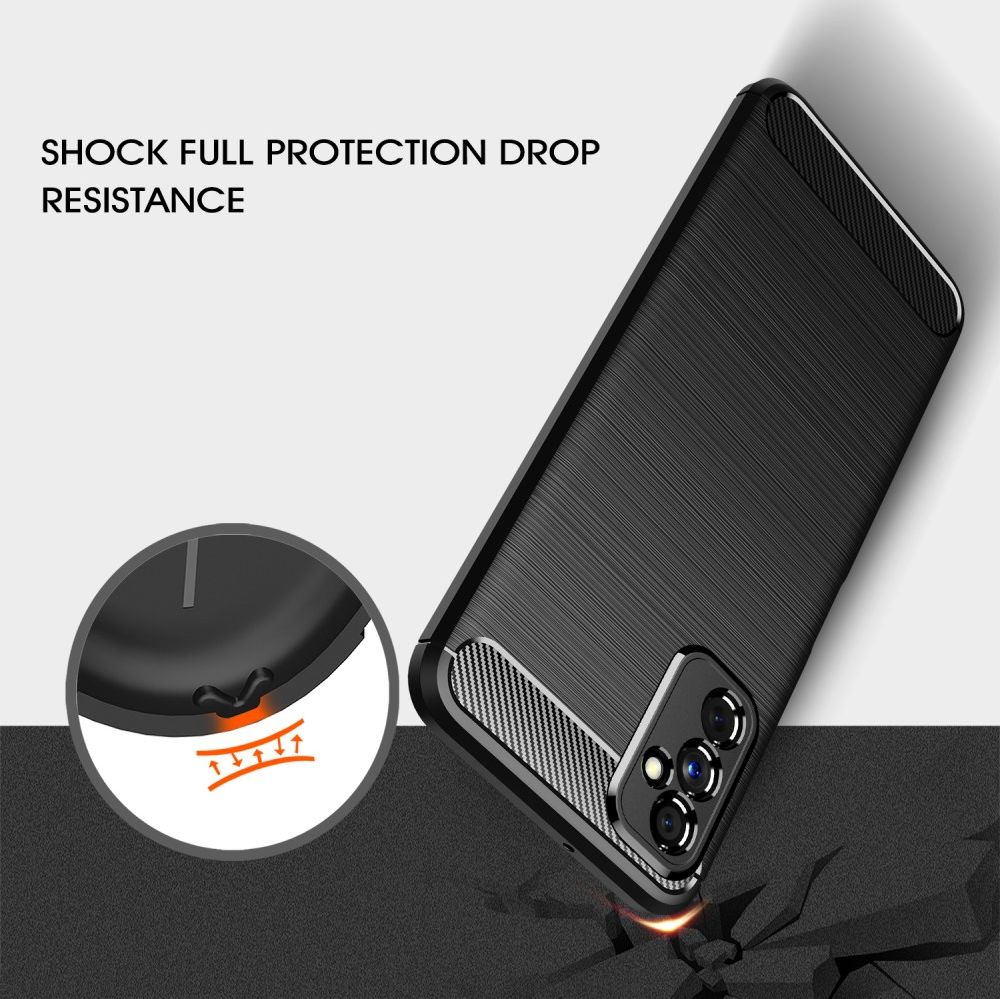Samsung Galaxy M52 5G Hoesje Geborsteld TPU Flexibele Back Cover Zwart afbeelding 7