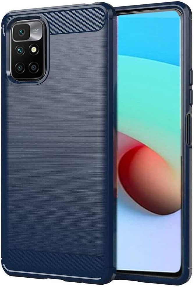 Xiaomi Redmi 10 Hoesje Geborsteld TPU Back Cover Blauw afbeelding 1