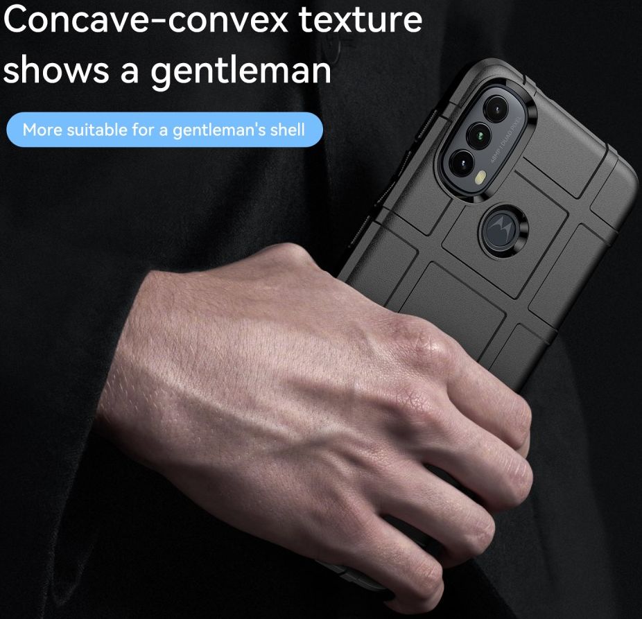Motorola Moto E20/E30/E40 Hoesje Shock Proof Rugged Back Cover Zwart afbeelding 7