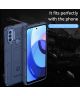 Motorola Moto E20/E30/E40 Hoesje Shock Proof Rugged Back Cover Blauw