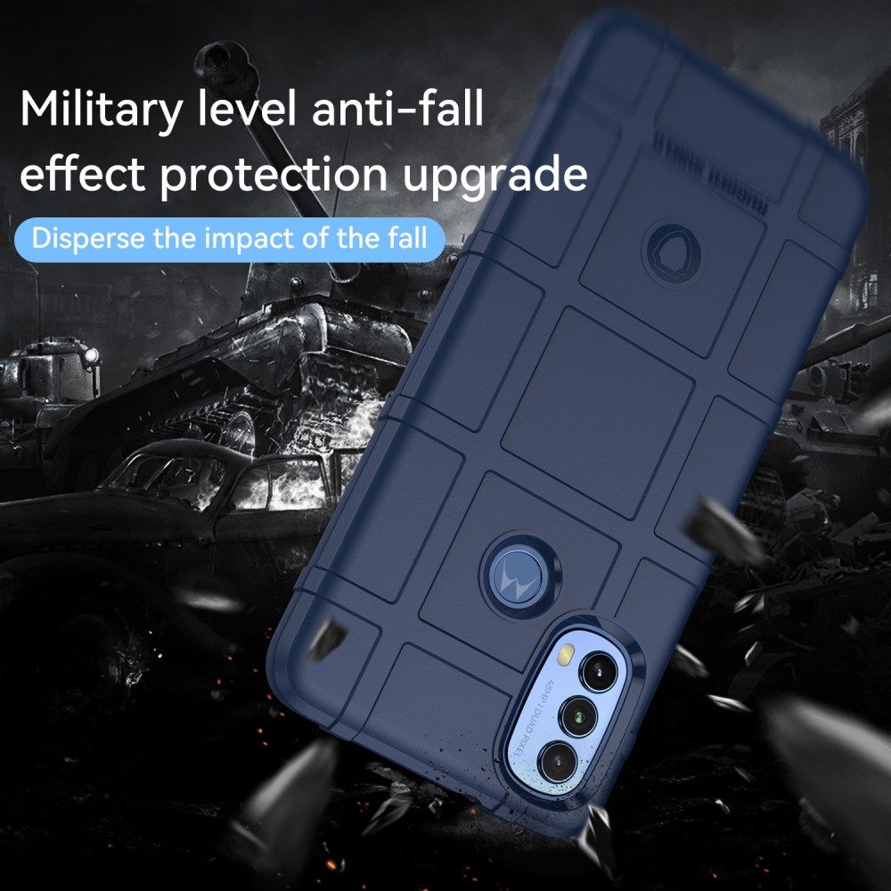 Motorola Moto E20/E30/E40 Hoesje Shock Proof Rugged Back Cover Blauw afbeelding 7