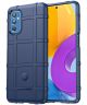 Samsung Galaxy M52 5G Hoesje Shock Proof Rugged Back Cover Blauw