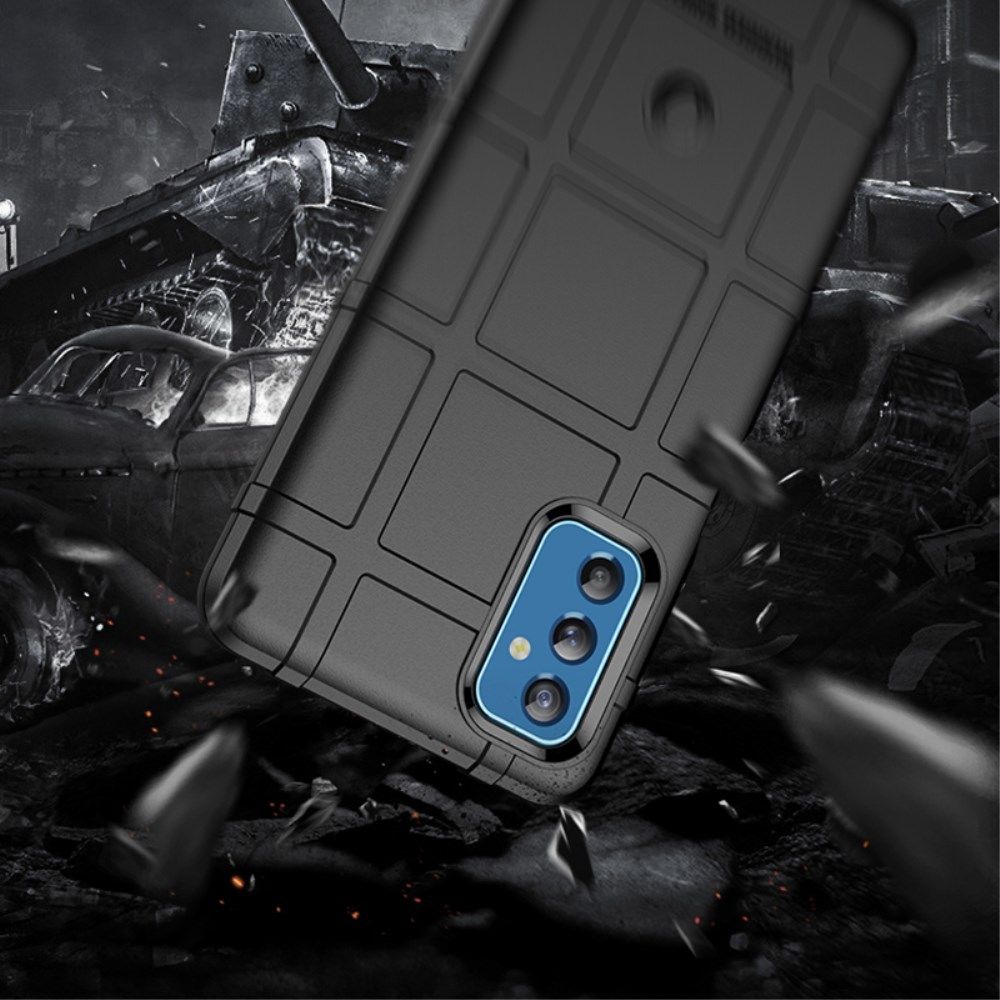 Samsung Galaxy M52 5G Hoesje Shock Proof Rugged Back Cover Blauw afbeelding 3