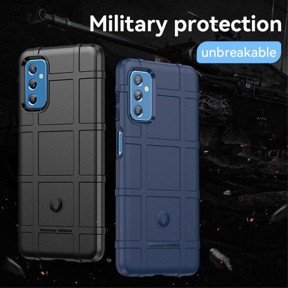 Samsung Galaxy M52 5G Hoesje Shock Proof Rugged Back Cover Blauw afbeelding 6