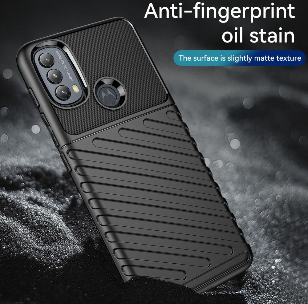 Motorola Moto E20/E30/E40 Hoesje TPU Thunder Design Back Cover Zwart afbeelding 7