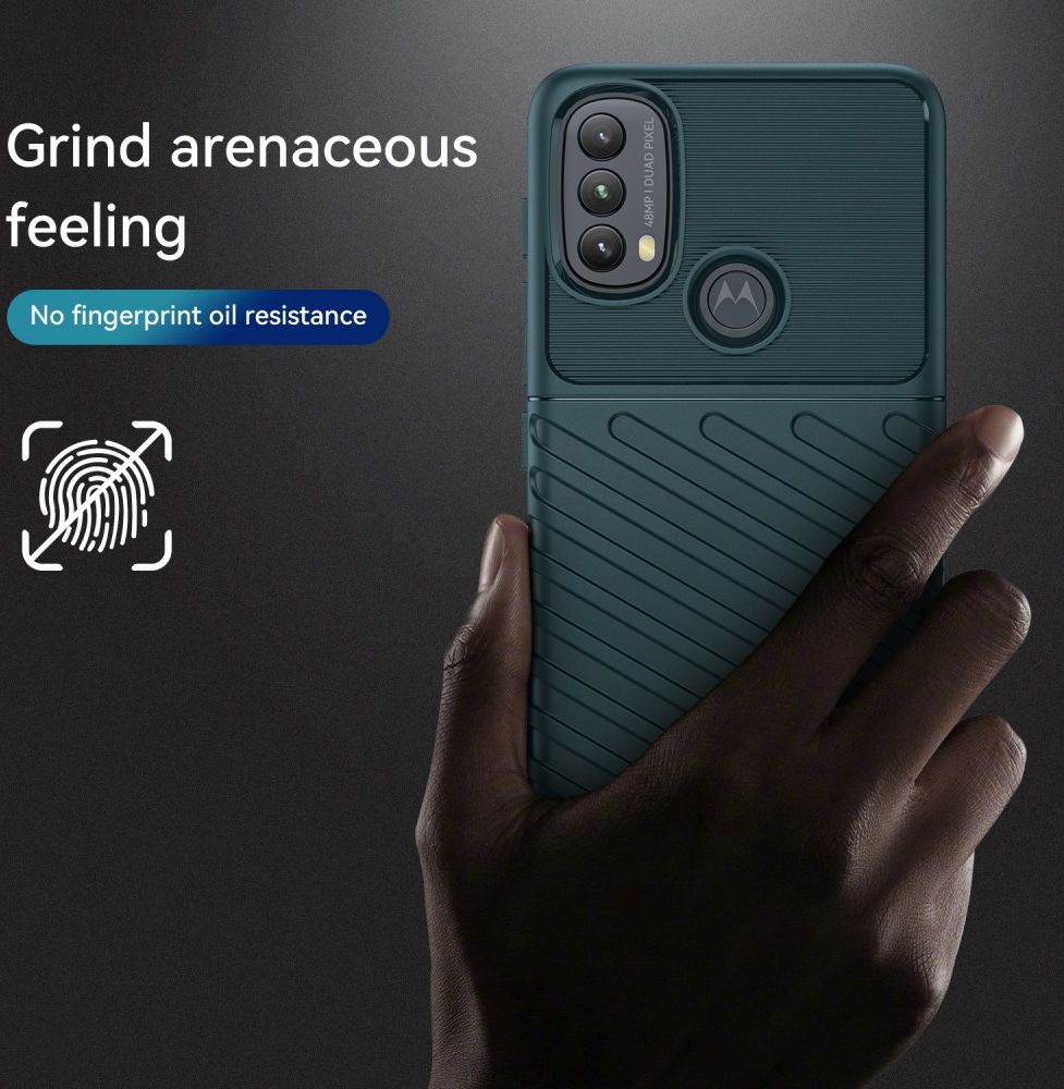 Motorola Moto E20/E30/E40 Hoesje TPU Thunder Design Back Cover Groen afbeelding 5