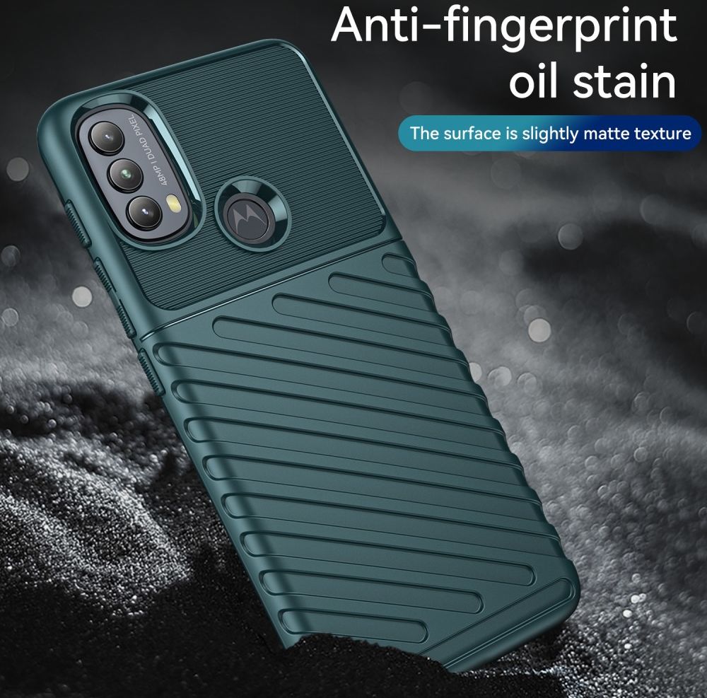 Motorola Moto E20/E30/E40 Hoesje TPU Thunder Design Back Cover Groen afbeelding 7