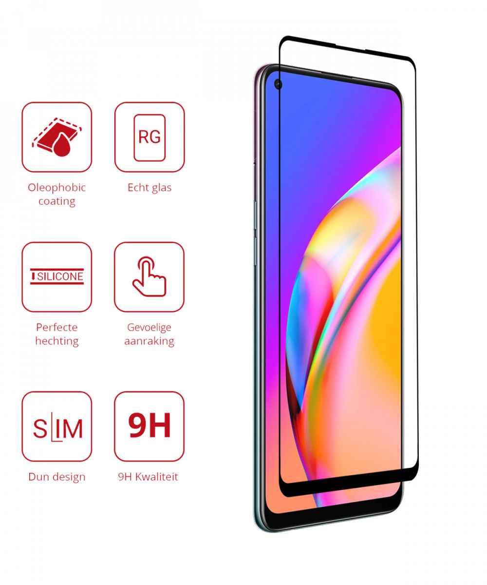Rosso Oppo Reno5 Lite 9H Tempered Glass Screen Protector afbeelding 2