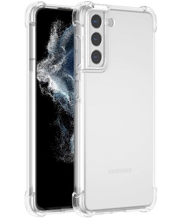 Samsung Galaxy S22 Hoesje Schokbestendig TPU Back Cover Transparant Hoesjes