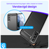Samsung Galaxy S22 Hoesje Geborsteld TPU Back Cover Zwart afbeelding 2