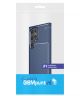 Samsung Galaxy S22 Ultra Hoesje Siliconen Carbon TPU Back Cover Blauw