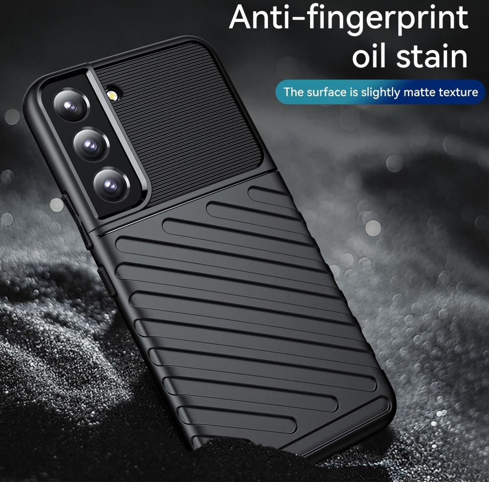 Samsung Galaxy S22 Plus Hoesje TPU Thunder Design Back Cover Zwart afbeelding 7